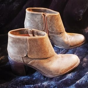Weathered Brown Trask Ankle Booties - Like New